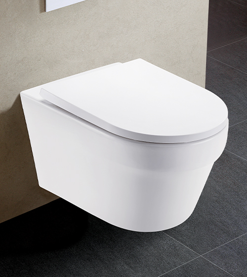 Generation 3 Rimless Tornado Quiet - Swirl Flushing WC With UF Seat Cover – Aquant India